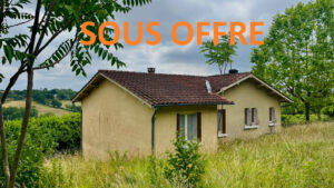 Maison des années 60 d&rsquo;envion 60m2 sur un terrain d&rsquo;environ